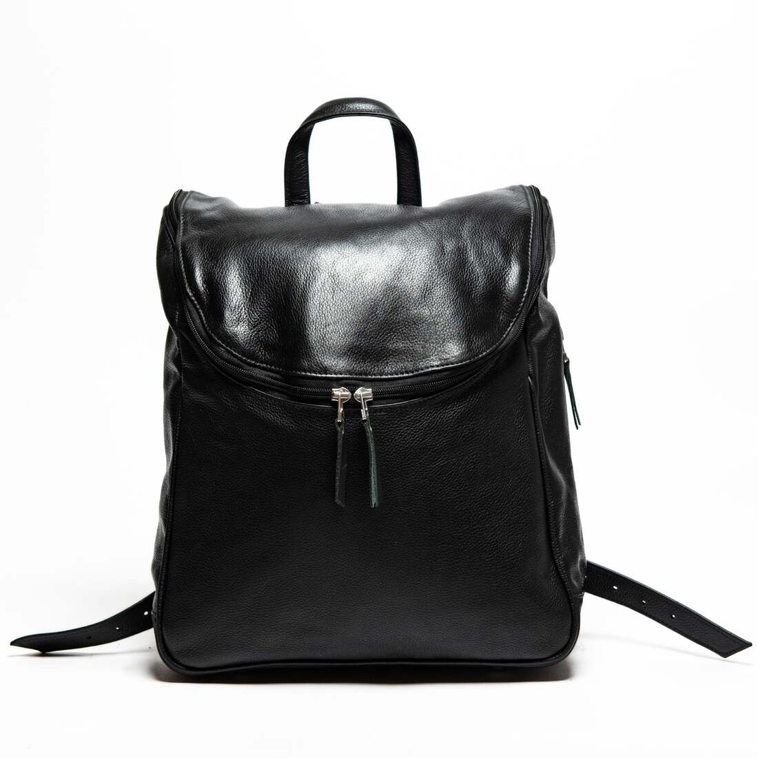 Kelly Leather Backpack - Black