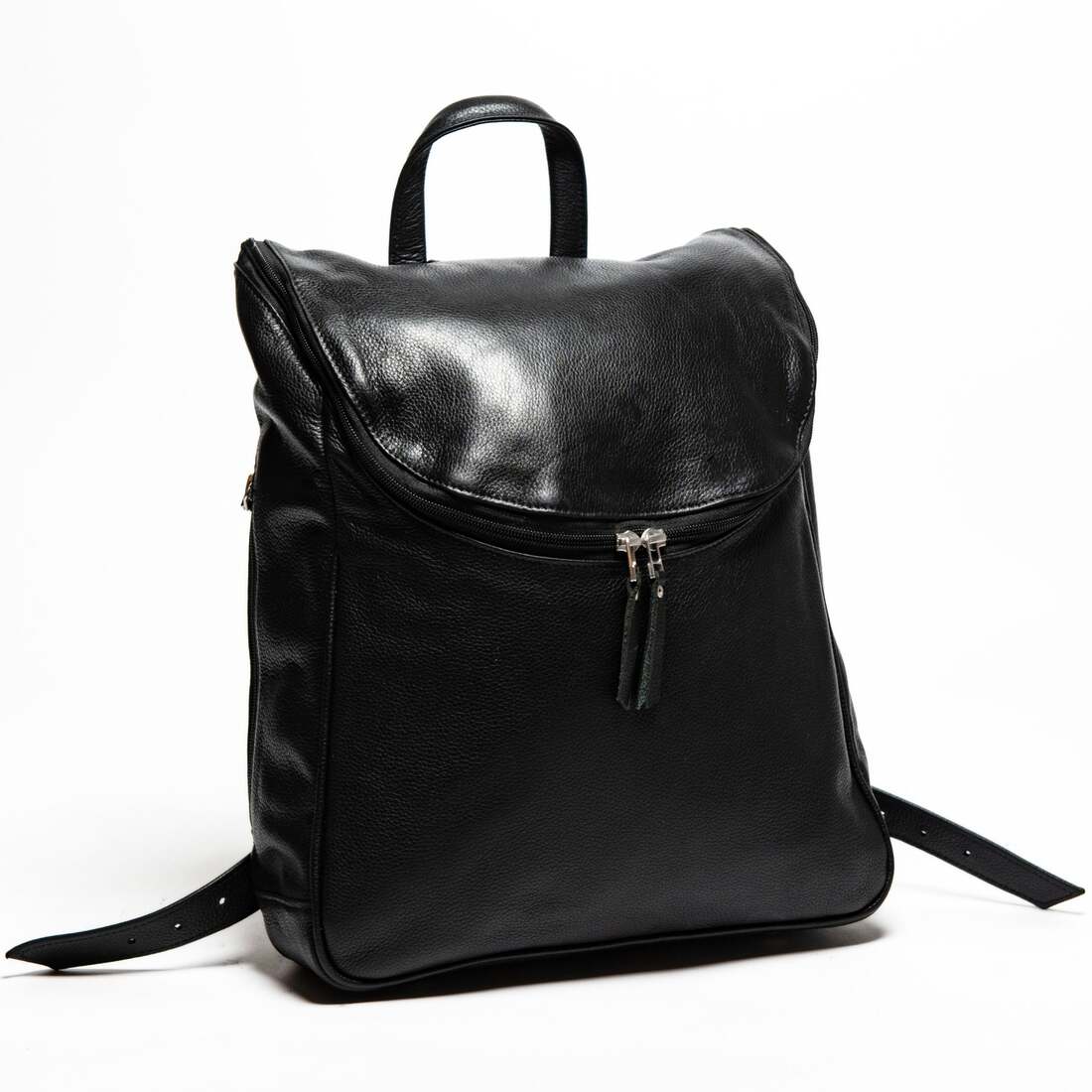 Kelly Leather Backpack - Black