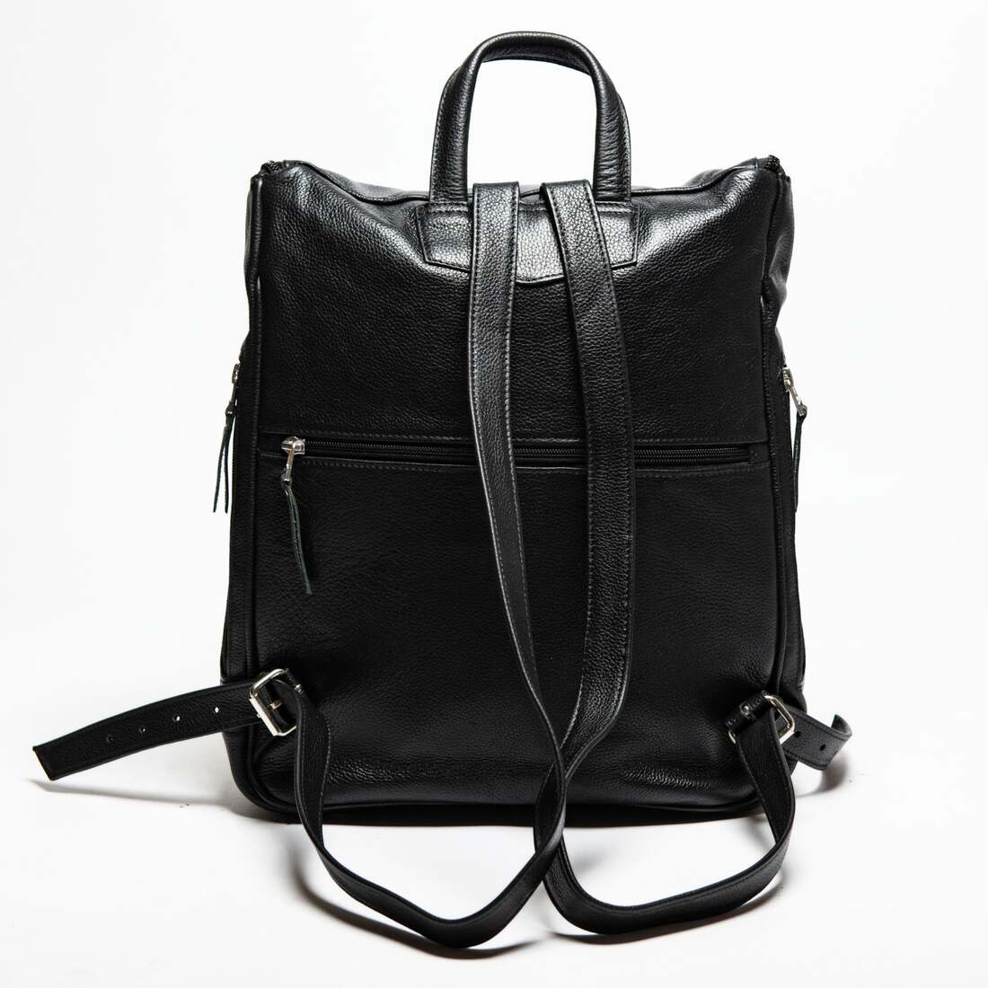 Kelly Leather Backpack - Black