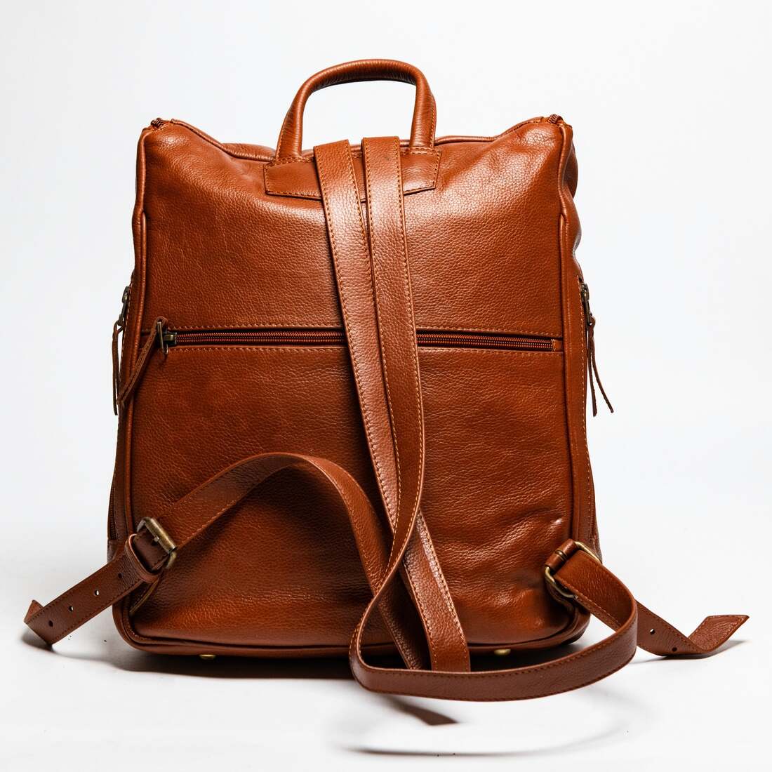 Kelly Leather Backpack - Tan
