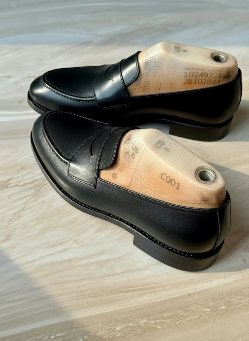 Classic Black Penny Loafers