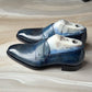 Blue Patina Loafers