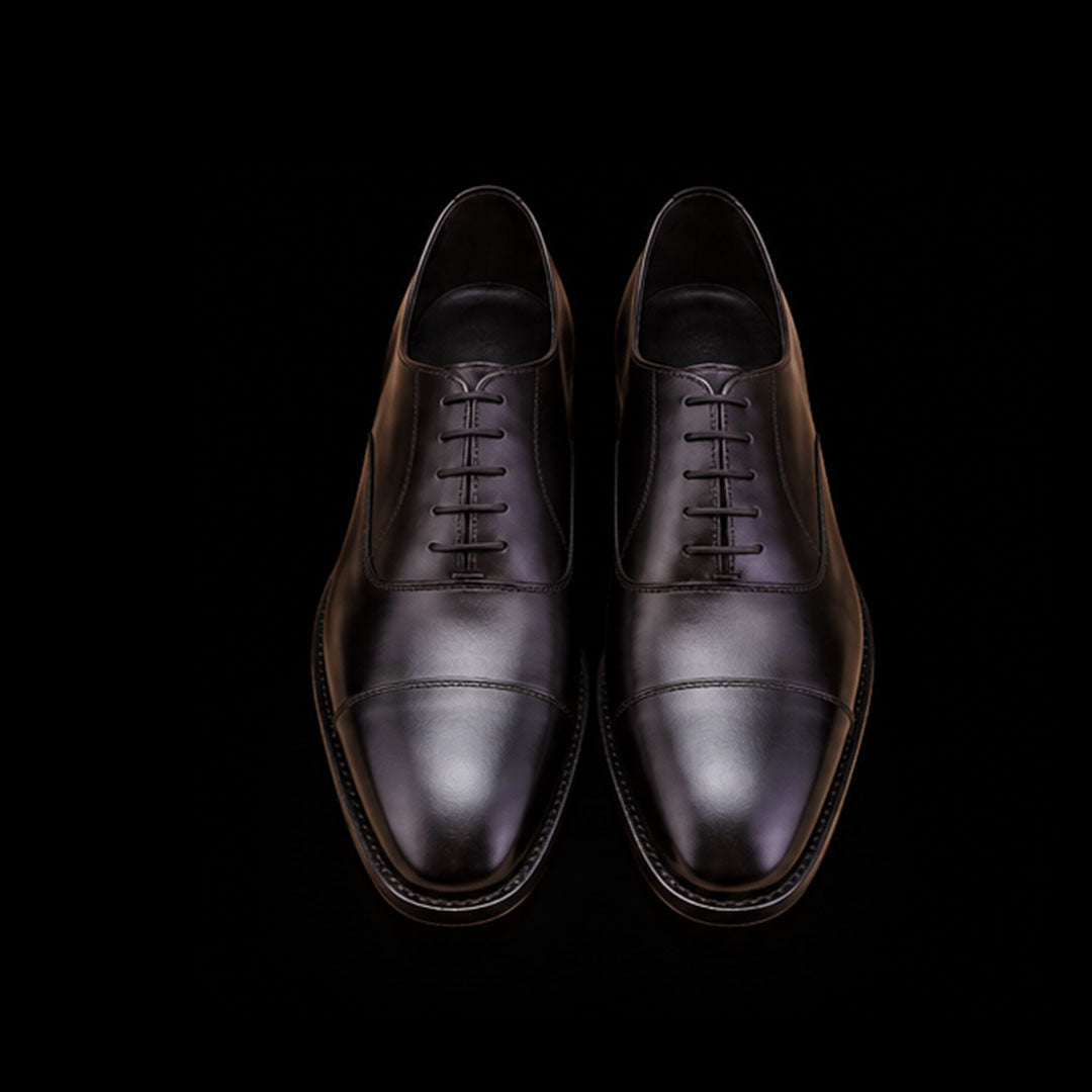 Men's Black Leather Formal Oxford Shoes