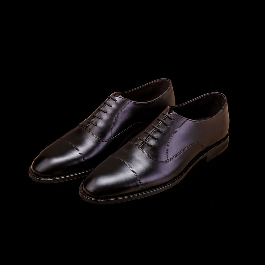 Men's Black Leather Formal Oxford Shoes