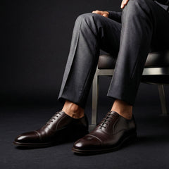 Men's Black Leather Formal Oxford Shoes