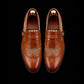 Men's Brown Brogue Wingtip Monk Shoes
