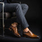 Men's Brown Patina Alligator Leather Oxford Shoes
