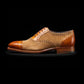 Men's Brown Suede Leather Cap Toe Formal Oxford Shoes