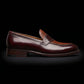 Men's Dual Tone Brown Leather Penny Loafers