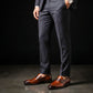 Men's Dual Tone Brown Patina Leather Penny Loafers