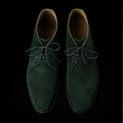 Men's Forest Green Suede Leather Chukka Boots
