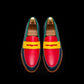 Men's Multi Color Leather Penny Loafers
