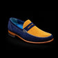Men's Multi Color Pure Suede Penny Loafers