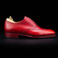 Men's Red Leather Formal Lace Up Oxford Shoes