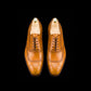 Men's Tan Brown Leather Formal Lace Up Oxford Shoes
