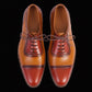Men's Two Tone Brown Leather Oxford Shoes