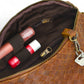 Nexus Woven Leather Belt Bag - Saddle Brown