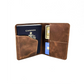 Leather Passport Holder - Snap Closure