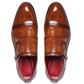 Captoe Double Monk Strap - Brown