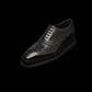 Wingtip Brogue Oxford Croc Black