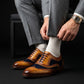 Wingtip Brogue Oxford Navy Suede