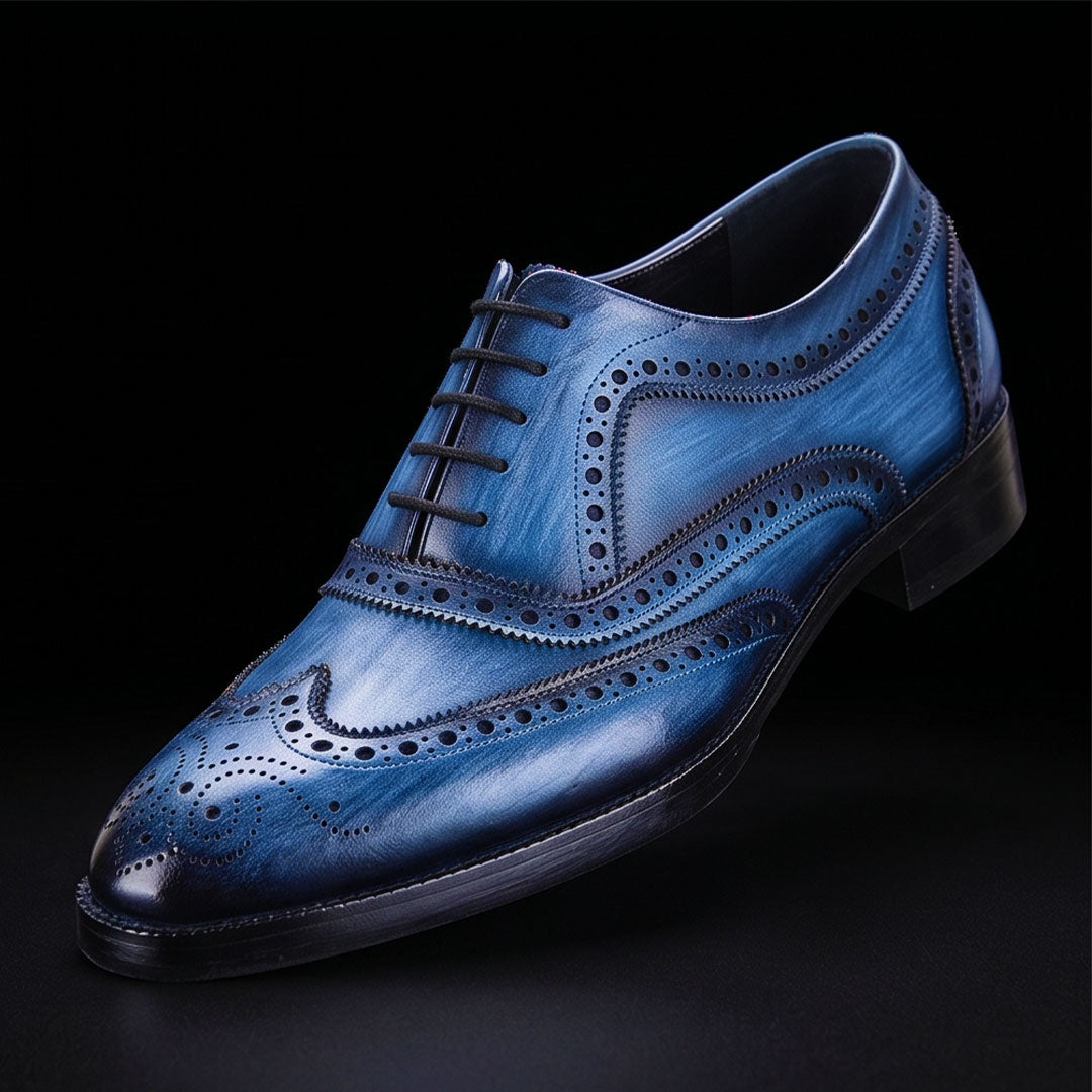 Wingtip Brogue Oxford Navy