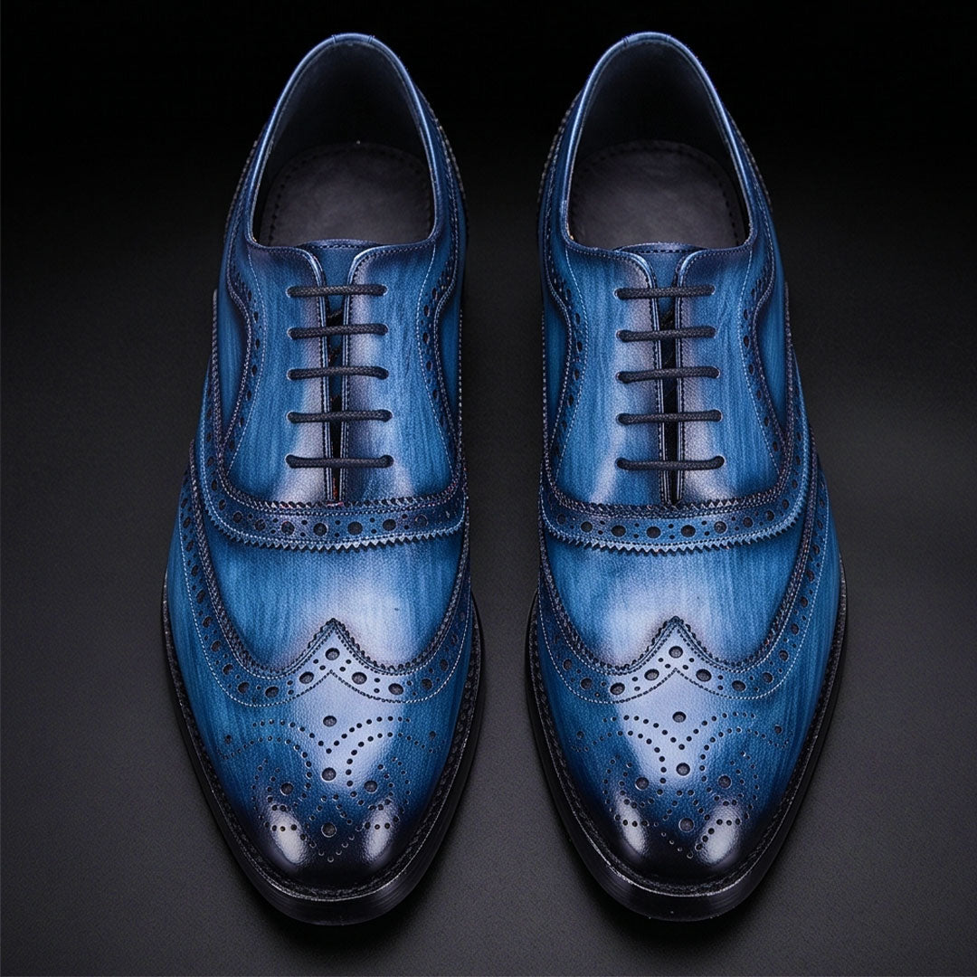 Wingtip Brogue Oxford Navy