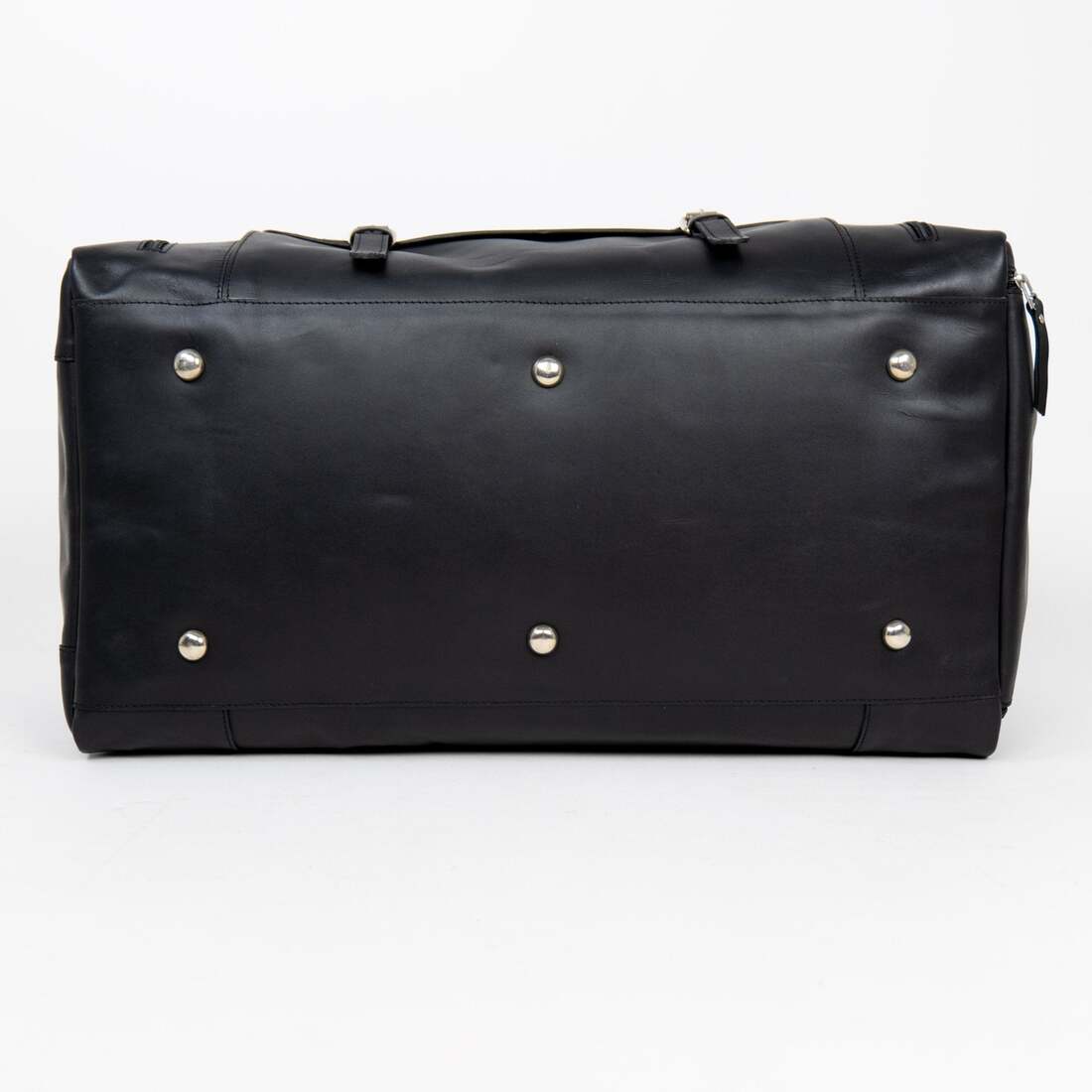 Alpha 46L Leather Duffle - Black