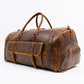 Alpha 46L Leather Duffle - Brown