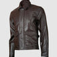 Biker Brown Leather Jacket