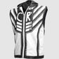 Black & White Leather Vest