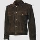 Brown Leather Suede Jacket