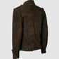Brown Leather Suede Jacket