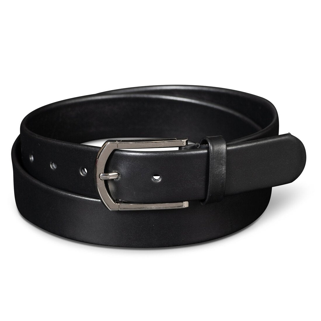 Classic Leather Dress Belt - Black