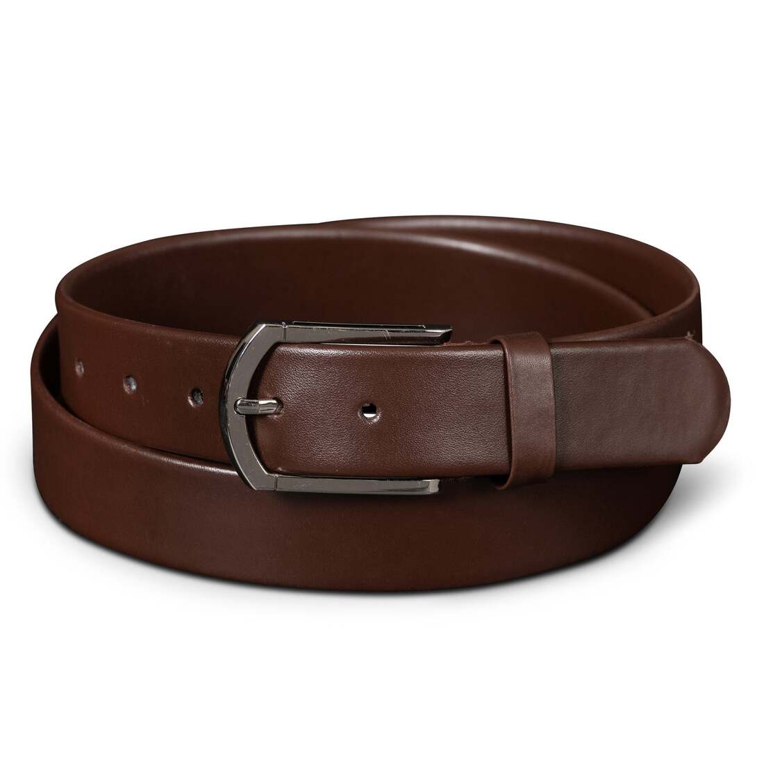 Classic Leather Dress Belt - Brown