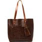 Leather Tote Bag - Coffee Brown