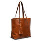 Leather Tote Bag - Hazelnut Brown