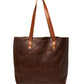 Leather Tote Bag - Coffee Brown