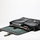 Coarse Leather Messenger - Black