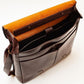 Coarse Leather Messenger - Antique Brown