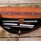 Coarse Leather Messenger - Saddle Brown