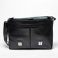Coarse Leather Messenger - Black