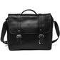 Coarse Leather Messenger 2.0 - Black