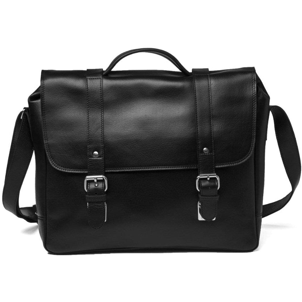 Coarse Leather Messenger 2.0 - Black