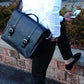 Coarse Leather Messenger 2.0 - Black