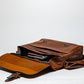 Coarse Leather Messenger 2.0 - Saddle Brown