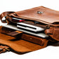 Complete Leather Briefcase -  Saddle Brown