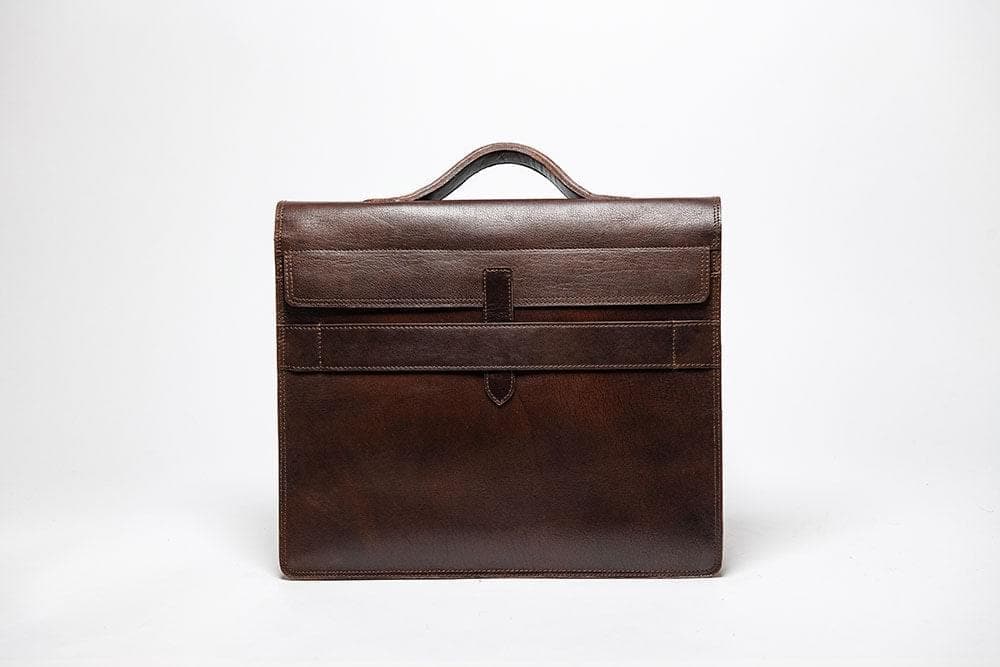 Complete Leather Briefcase - Antique Brown