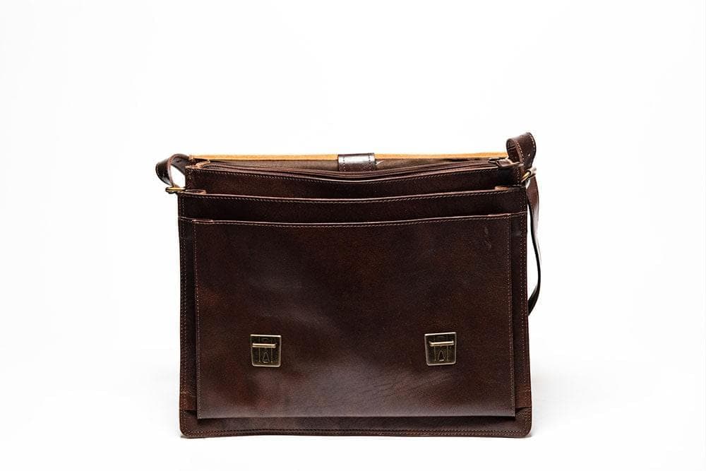 Complete Leather Briefcase - Antique Brown