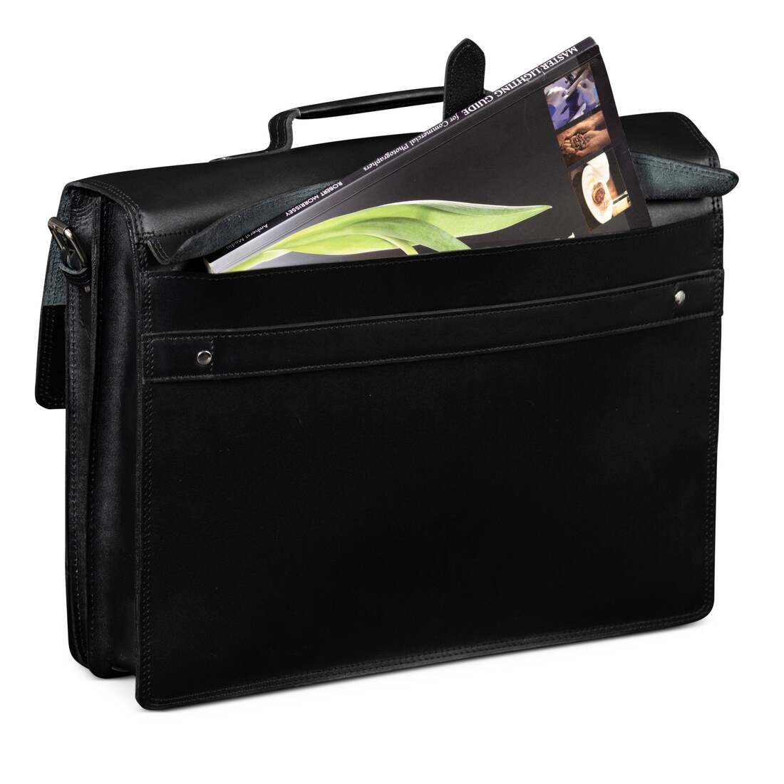 Complete Leather Briefcase - Black